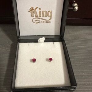 Ruby Stud Earrings